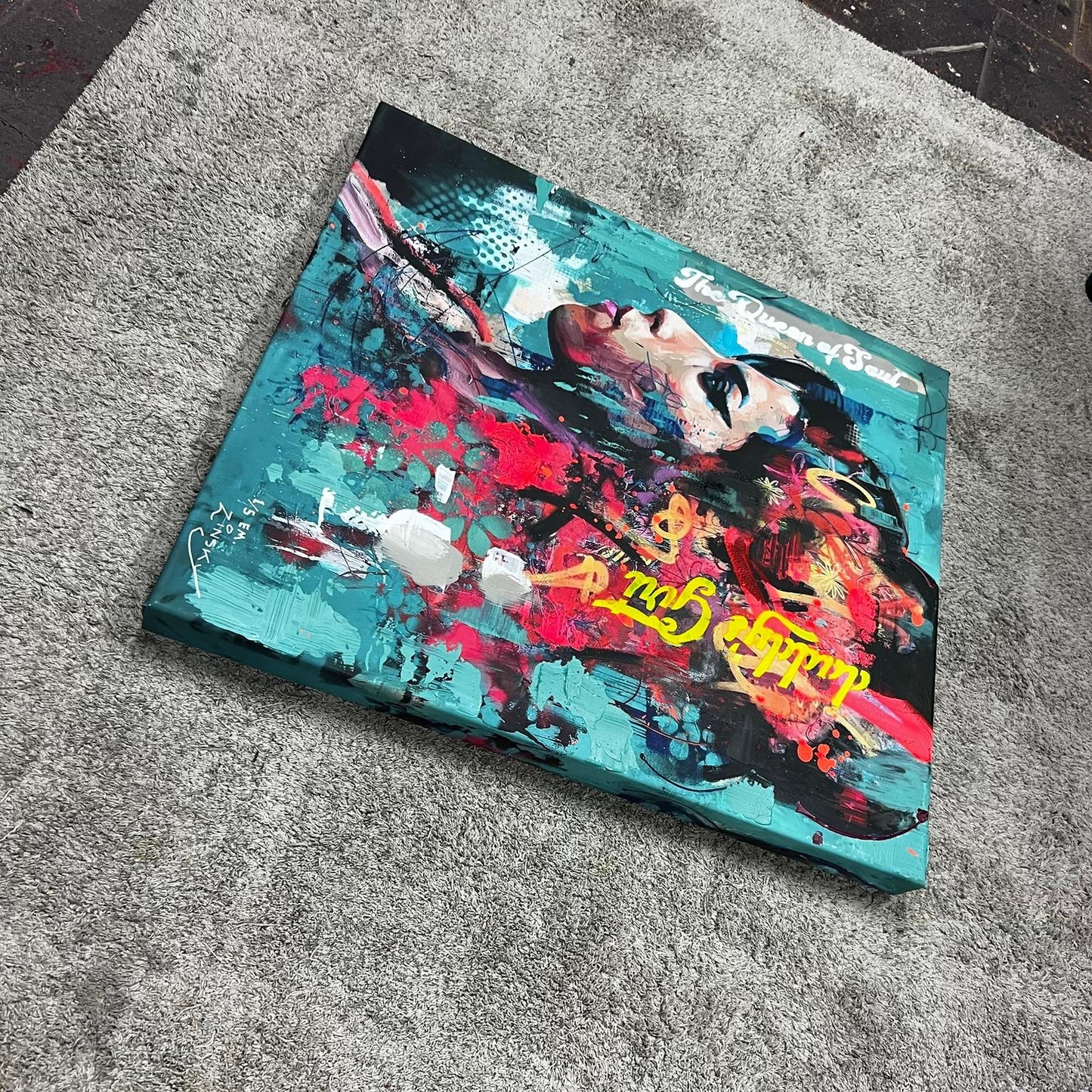 Amy Winehouse (Reworks No.1) Limited Edition,hand-embellished print