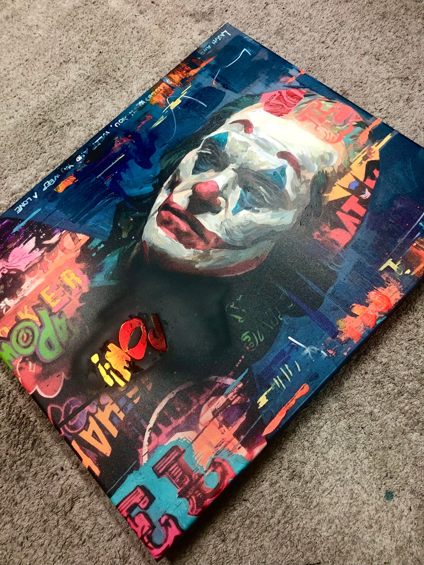 The Joker  (Reworks No.3) Limited Edition,hand-embellished print